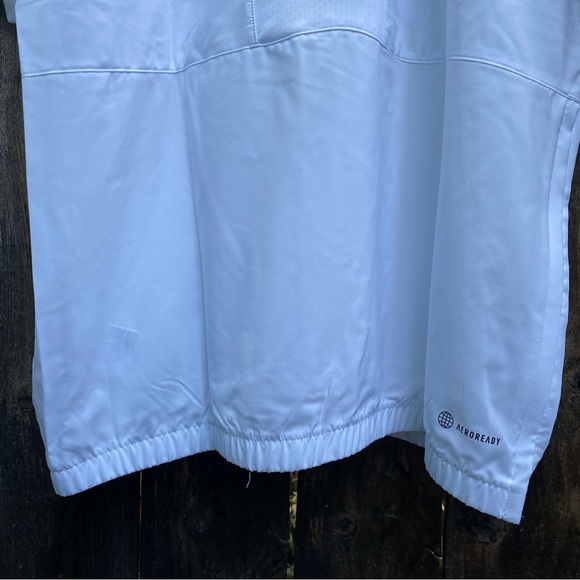 Adidas Mens Golf Windbreaker Short Sleeve Pullover Jacket Stadium Quarter Zip - Picture 15 of 16